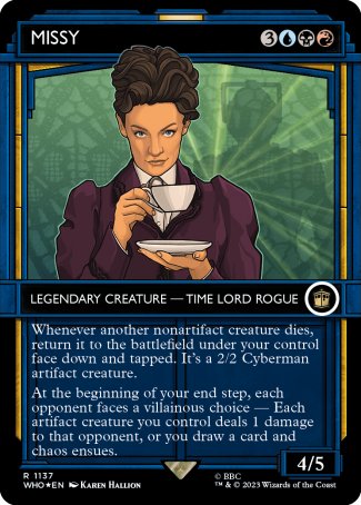(1137) Magic The Gathering Universes Beyond: Doctor Who: Extras Single: Missy (V.5)  Rare
