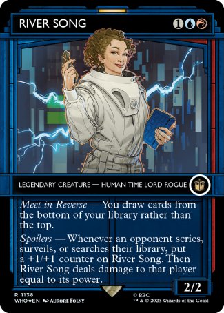 (1138) Magic The Gathering Universes Beyond: Doctor Who: Extras Single: River Song (V.5)  Rare