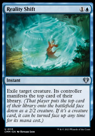 (113) Magic The Gathering Commander Masters Single: Reality Shift  Uncommon