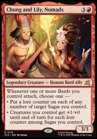 (113) Magic The Gathering Magic: The Gathering | Avatar: The Last Airbender: Eternal Single: Chong and Lily, Nomads (V.1)  Rare