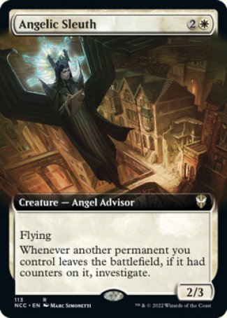 (113) Magic The Gathering Commander: Streets of New Capenna: Extras Single: Angelic Sleuth  Rare