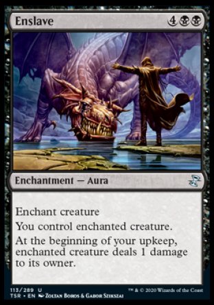 (113/289) Magic The Gathering Time Spiral Remastered Single: Enslave  Uncommon