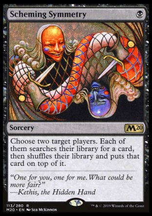 (113/280) Magic The Gathering Core 2020 Single: Scheming Symmetry Holo Rare