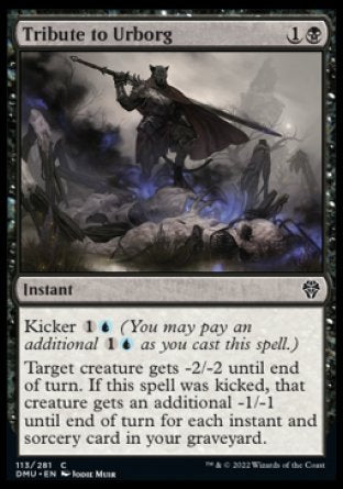 (113) Magic The Gathering Dominaria United Single: Tribute to Urborg  Common