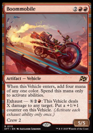 (113) Magic The Gathering Aetherdrift Single: Boommobile Holo Rare