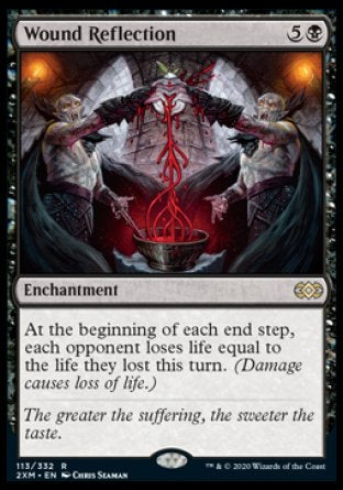 (113/332) Magic The Gathering Double Masters Single: Wound Reflection Holo Rare