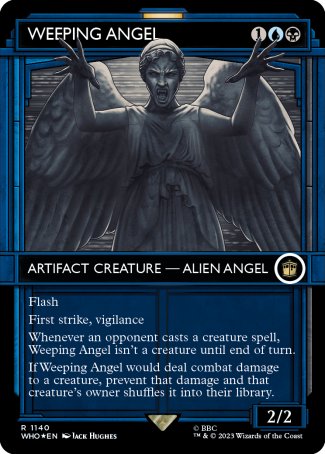 (1140) Magic The Gathering Universes Beyond: Doctor Who: Extras Single: Weeping Angel (V.5)  Rare