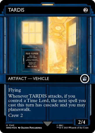 (1142) Magic The Gathering Universes Beyond: Doctor Who: Extras Single: TARDIS (V.3)  Uncommon