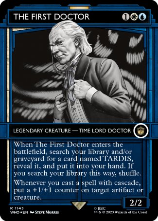 (1143) Magic The Gathering Universes Beyond: Doctor Who: Extras Single: The First Doctor (V.5) Holo Rare