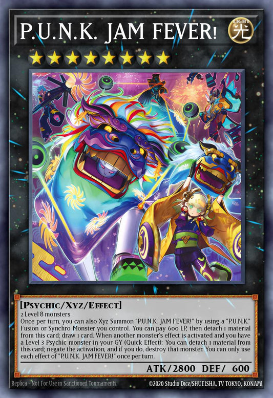 (051) YuGiOh TCG BLMM: Battles of Legend: Monster Mayhem Single: P.U.N.K. JAM FEVER! (V.1 - Ultra Rare)  Ultra Rare