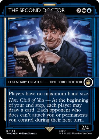(1144) Magic The Gathering Universes Beyond: Doctor Who: Extras Single: The Second Doctor (V.5) Holo Rare