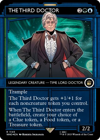 (1145) Magic The Gathering Universes Beyond: Doctor Who: Extras Single: The Third Doctor (V.5) Holo Rare