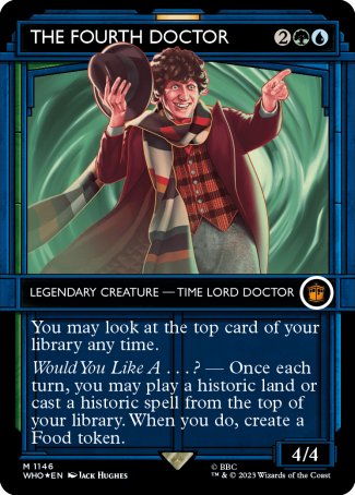 (1146) Magic The Gathering Universes Beyond: Doctor Who: Extras Single: The Fourth Doctor (V.5)  Mythic
