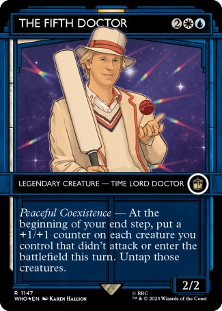 (1147) Magic The Gathering Universes Beyond: Doctor Who: Extras Single: The Fifth Doctor (V.5)  Rare