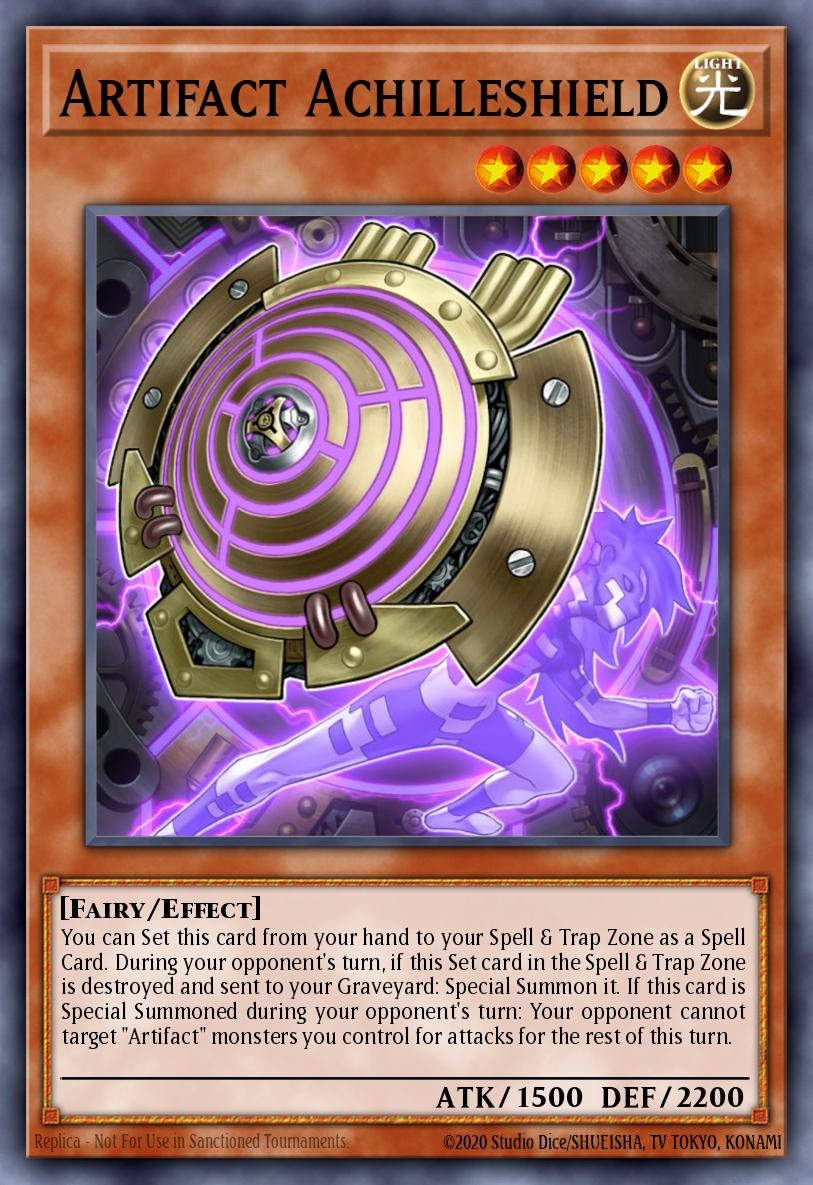 (015) YuGiOh TCG PRIO: Primal Origin Single: Artifact Achilleshield  Common