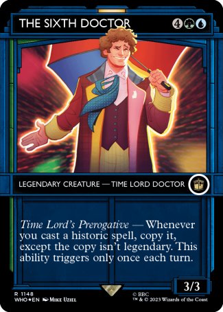 (1148) Magic The Gathering Universes Beyond: Doctor Who: Extras Single: The Sixth Doctor (V.5)  Rare