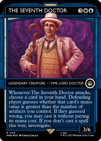 (1149) Magic The Gathering Universes Beyond: Doctor Who: Extras Single: The Seventh Doctor (V.5) Holo Rare