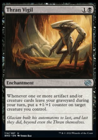 (114) Magic The Gathering The Brothers' War Single: Thran Vigil  Uncommon