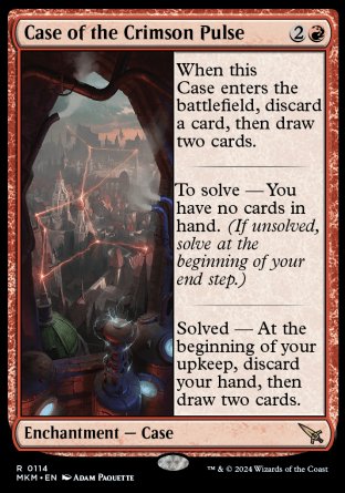 (114) Magic The Gathering Murders at Karlov Manor Single: Case of the Crimson Pulse  Rare