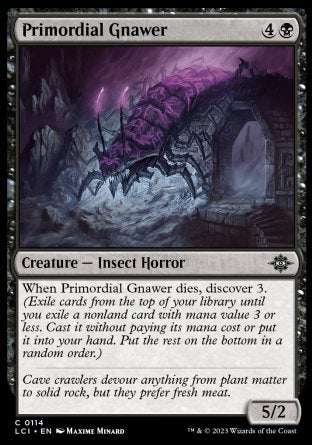 (114) Magic The Gathering The Lost Caverns of Ixalan Single: Primordial Gnawer Holo Common