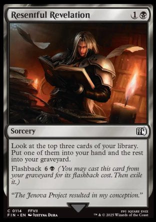 (114) Magic The Gathering Magic: The Gathering - FINAL FANTASY Single: Resentful Revelation  Common