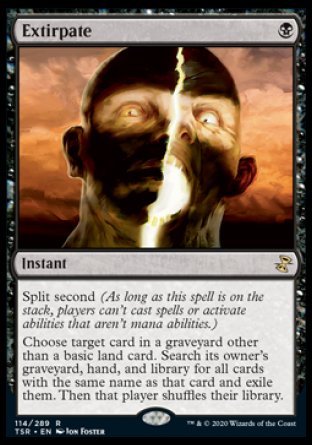 (114/289) Magic The Gathering Time Spiral Remastered Single: Extirpate  Rare