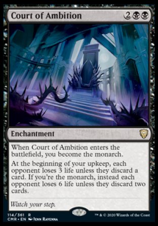 (114/361) Magic The Gathering Commander Legends Single: Court of Ambition  Rare