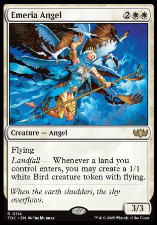 (114) Magic The Gathering Commander: Tarkir: Dragonstorm Single: Emeria Angel  Rare