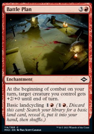 (114) Magic The Gathering Modern Horizons 2 Single: Battle Plan  Common