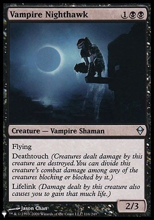 (116) Magic The Gathering The List Single: Vampire Nighthawk  Uncommon