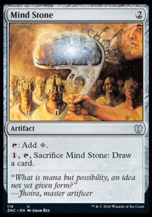 (114) Magic The Gathering Commander: Zendikar Rising Single: Mind Stone Holo Uncommon