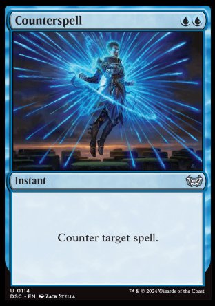 (114) Magic The Gathering Commander: Duskmourn: House of Horror Single: Counterspell  Uncommon