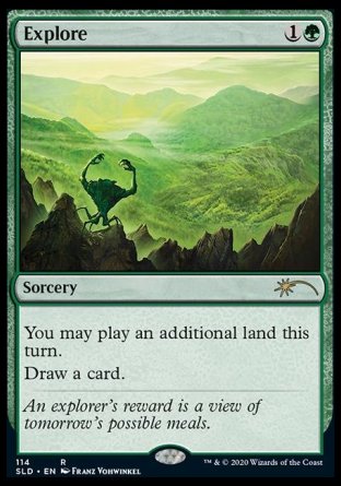 (114) Magic The Gathering Secret Lair Drop Series Single: Explore  Rare