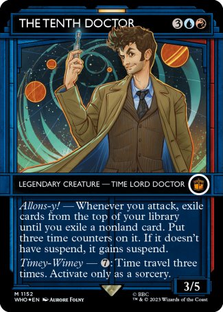 (1152) Magic The Gathering Universes Beyond: Doctor Who: Extras Single: The Tenth Doctor (V.5)  Mythic