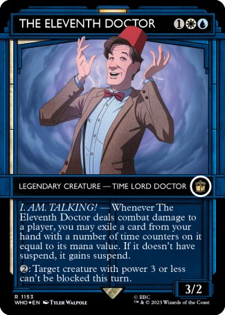 (1153) Magic The Gathering Universes Beyond: Doctor Who: Extras Single: The Eleventh Doctor (V.5) Holo Rare