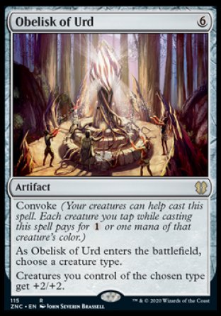 (115) Magic The Gathering Commander: Zendikar Rising Single: Obelisk of Urd  Rare