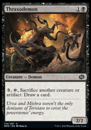 (115) Magic The Gathering The Brothers' War Single: Thraxodemon  Common