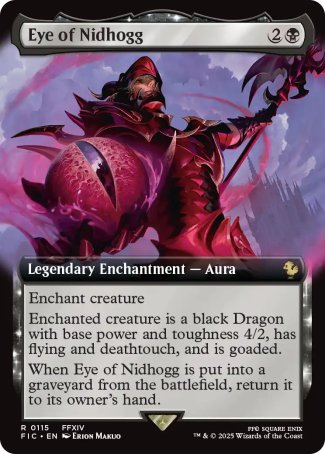 (115) Magic The Gathering Commander: Magic: The Gathering - FINAL FANTASY: Extras Single: Eye of Nidhogg  Rare
