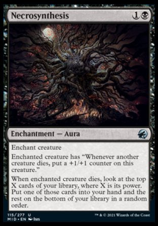 (115) Magic The Gathering Innistrad: Midnight Hunt Single: Necrosynthesis  Uncommon
