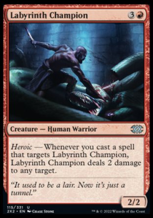 (115) Magic The Gathering Double Masters 2022 Single: Labyrinth Champion  Uncommon