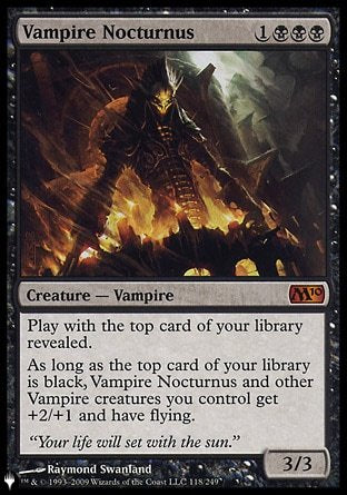 (118) Magic The Gathering The List Single: Vampire Nocturnus  Mythic