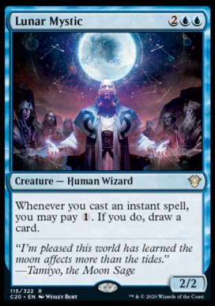 (115/322) Magic The Gathering Commander: Ikoria Single: Lunar Mystic  Rare