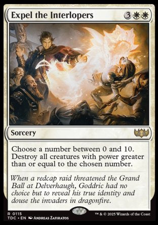 (115) Magic The Gathering Commander: Tarkir: Dragonstorm Single: Expel the Interlopers  Rare