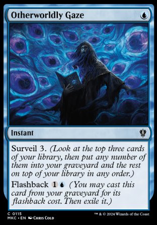 (115) Magic The Gathering Commander: Murders at Karlov Manor Single: Otherworldly Gaze  Common