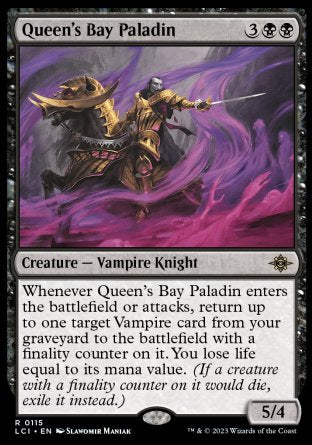 (115) Magic The Gathering The Lost Caverns of Ixalan Single: Queen's Bay Paladin  Rare