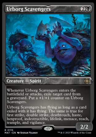 (115) Magic The Gathering March of the Machine: The Aftermath: Extras Single: Urborg Scavengers (V.2)  Rare