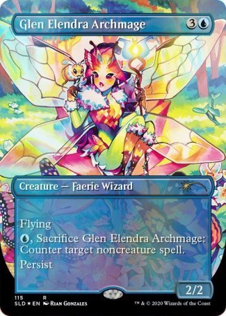 (115) Magic The Gathering Secret Lair Drop Series Single: Glen Elendra Archmage  Rare