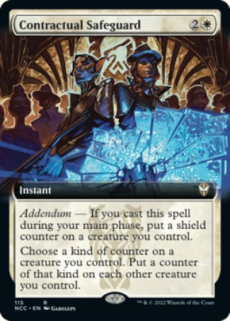 (115) Magic The Gathering Commander: Streets of New Capenna: Extras Single: Contractual Safeguard  Rare