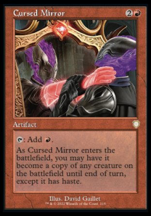 (115) Magic The Gathering Commander: The Brothers' War Single: Cursed Mirror  Rare