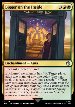 (115) Magic The Gathering Universes Beyond: Doctor Who Single: Bigger on the Inside Holo Uncommon